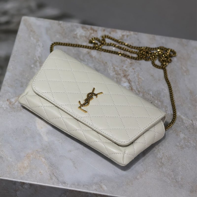 YSL GABY chain phone holder in lambskin - Image 5