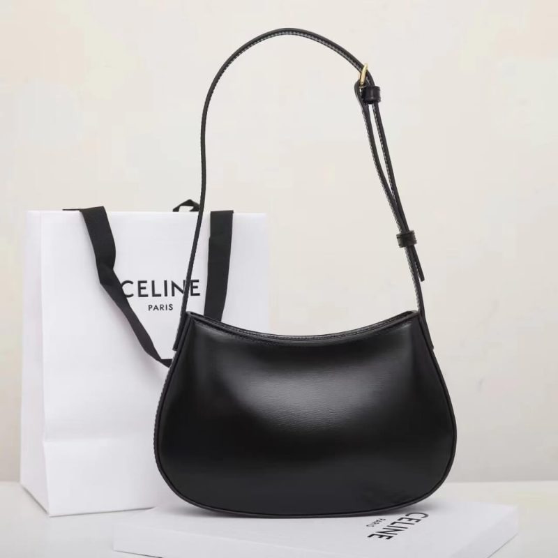 CELINE TILLY medium bag in shiny calf leather - Image 4