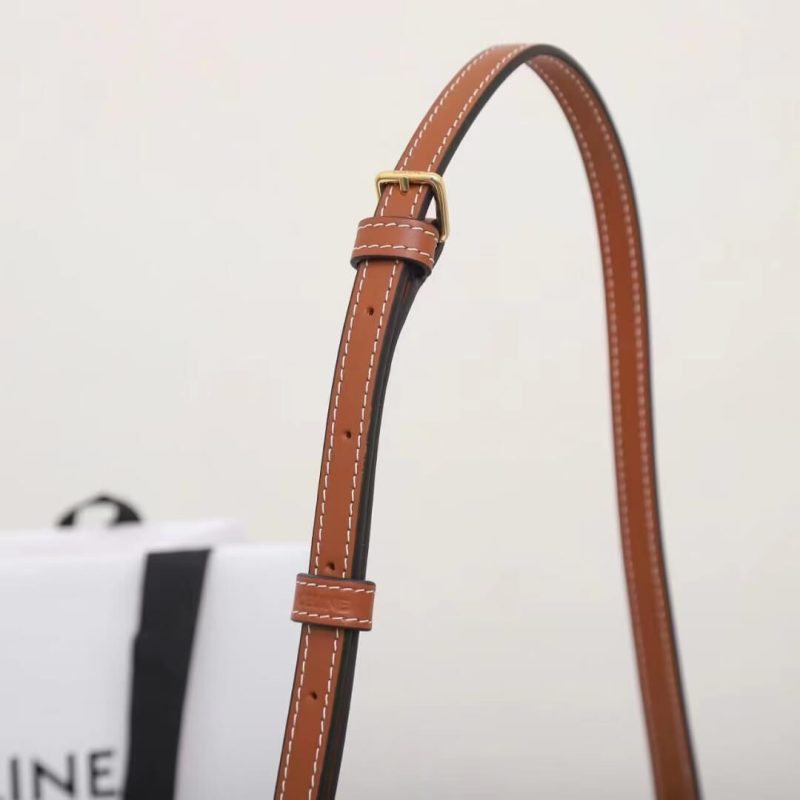 CELINE TILLY medium bag in shiny calf leather - Image 7