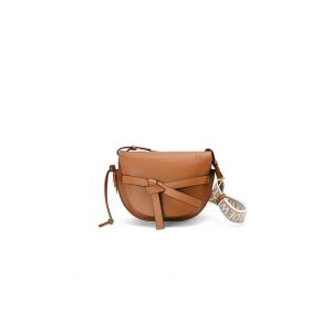Loewe Small Gate bag in soft calfskin and jacquard